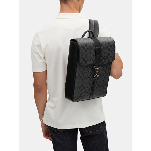 Coach Men's Blaine Backpack In Signature Canvas (black) MSRP $598 – JNL Trading