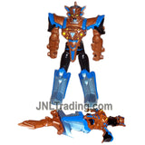 Year 2007 Power Rangers Operation Overdrive Series 6 Inch Tall Figure - BLUE SENTINEL ZORD RANGER with 3 Modes (Battlizer, Zord and Sword)