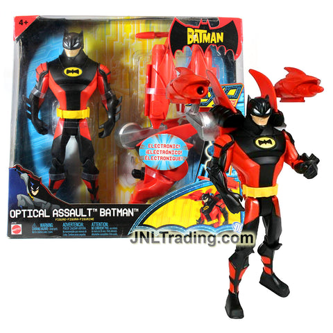 Year 2006 DC Comics The Batman EXP Series 8 Inch Tall Figure - OPTICAL ASSAULT BATMAN with Optic Target Light and Missile Launcher