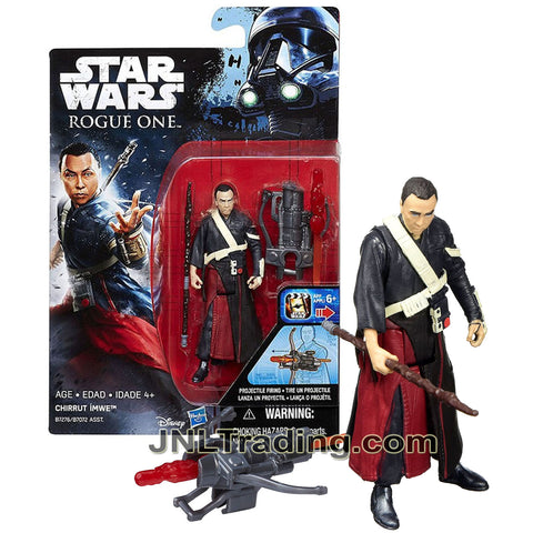 Year 2016 Star Wars Rogue One Series 4 Inch Figure - CHIRRUT IMWE (Donnie Yuen) with Staff and Crossbow with Missile