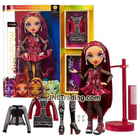 Year 2022 Rainbow High Series 11 Inch Doll - MILA BERRYMORE with Extra Outfits, Boots and Doll Stand