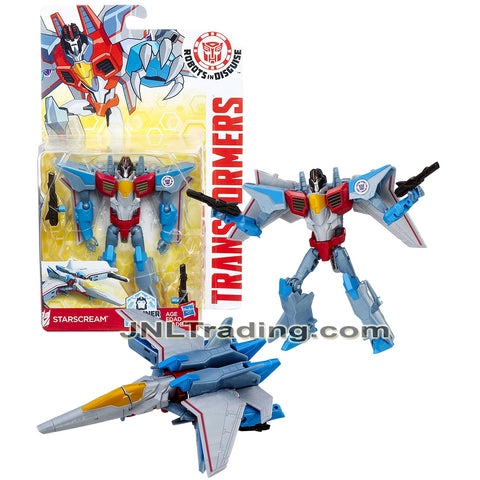 Year 2016 Transformer Robots In Disguise Combiner Force Series Warrior Class 5.5 Inch Tall Figure - STARSCREAM with Blasters (Fighter Jet)