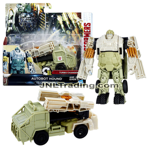 Year 2016 Transformers The Last Knight Movie 1 Step Changer 5 Inch Tall Figure - AUTOBOT HOUND (Truck)