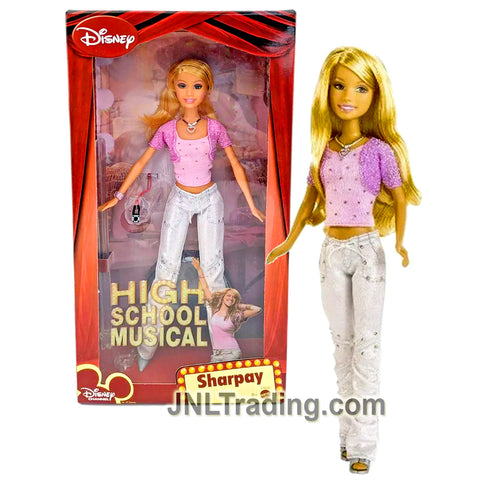 Year 2007 Disney Movie High School Musical Series 12 Inch Electronic Doll - SHARPAY with Sounds
