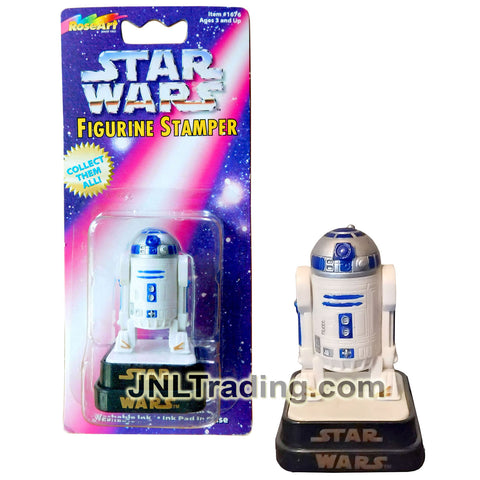 Year 1997 Star Wars Figurine Stamper Series 2 Inch Tall Figure : R2-D2 with Ink Pad in Base