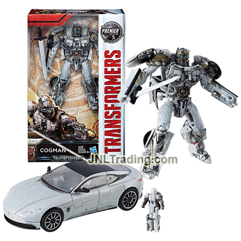 Year 2016 Transformers The Last Knight Movie Premier Edition Deluxe Class 5.5 Inch Figure - COGMAN with Sword and Titan Master (Aston Martin DB11)