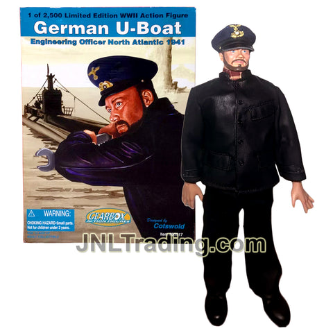 Year 2002 Cotswold 12 Inch Figure - NORTH ATLANTIC 1941 GERMAN U-BOAT ENGINEERING OFFICER with Die Cast Hammer, Wrench and Display Stand