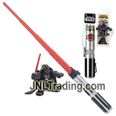 Year 2006 Star Wars Galactic Heroes Series 32 Inch Long Red Lightsaber Plus DARTH VADER 2.5 Inch Tall Figure