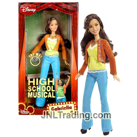 Year 2007 Disney Movie High School Musical Series 12 Inch Electronic Doll - GABRIELLA with Sounds