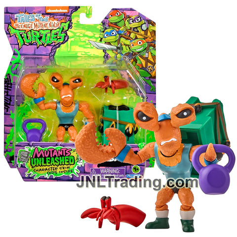 Year 2024 Teenage Mutant Ninja Turtles Mutants Unleashed Series 4 Inch Figure : CRABAPULT with Trashcan Shell, Kettle Bell and Projectile