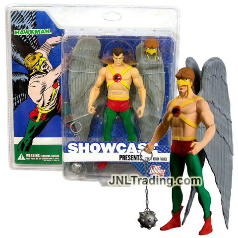 Year 2008 DC Direct Series 1 Showcase 7 Inch Tall Action Figure - HAWKMAN with Chain Mace, Hawk Mask and Display Base