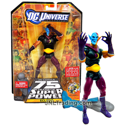 Year 2009 DC Universe Wave 12 Classics Series 6 Inch Tall Action Figure #1 - ECLIPSO with Darkseid's Left Leg and Collector Pin