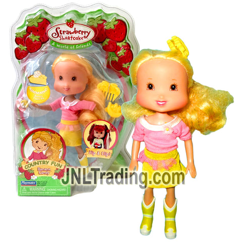 Year 2007 Strawberry Shortcake Country Fun Series 7 Inch Doll - BANANA CANDY with Banana Scent