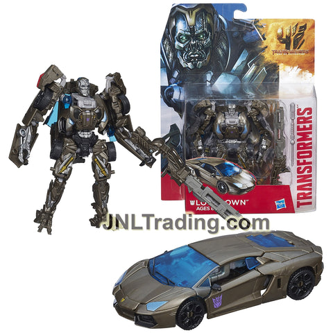 Year 2014 Transformers Movie Age of Extinction Series Deluxe Class 5.5" Tall Figure - LOCKDOWN with Missile Launcher (Lamborghini)