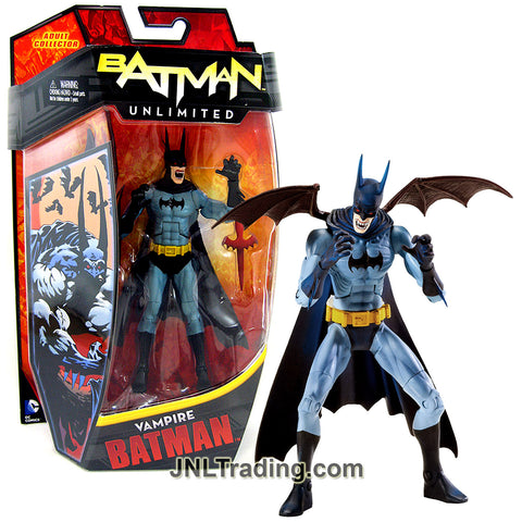 Year 2013 DC Comics Batman Unlimited Series 6 Inch Tall Action Figure - VAMPIRE BATMAN with Removable Bat-Wings and Bat Dagger