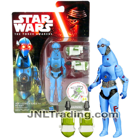 Year 2015 Star Wars The Force Awakens Series 4.5 Inch Figure : PZ-4CO with Build A Weapon Part #1