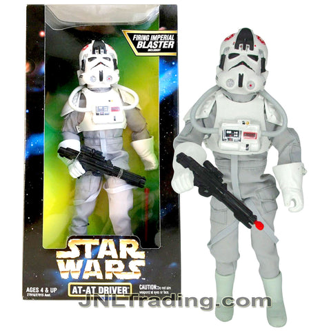 Year 1997 Star Wars The Empire Strikes Back Action Collection 12 Inch Figure : AT-AT DRIVER in Authentically Styled Outfit with Imperial Blaster Rifle