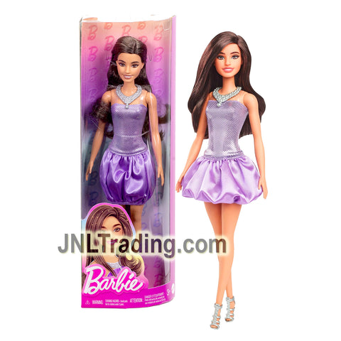 Year 2024 Barbie Fashionistas Series 11 Inch Doll #234 - Hispanic Model HYT92 in Purple Bubble Dress