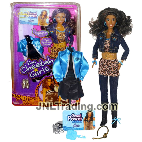 Year 2007 Disney The Cheetah Girls Fashion Collection 12 Inch Doll - AQUA  with VIP Card and Extra Outfit