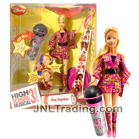 Year 2008 Disney Movie High School Musical 3 Series 11 Inch Doll - SING TOGETHER SHARPAY with Microphone