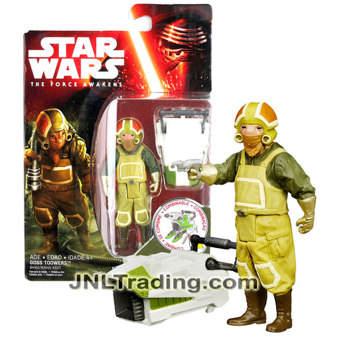 Year 2015 Star Wars The Force Awakens Series 4 Inch Tall Figure - GOSS TOOWERS (B4162) with Blaster Gun Plus Build A Weapon Part #2