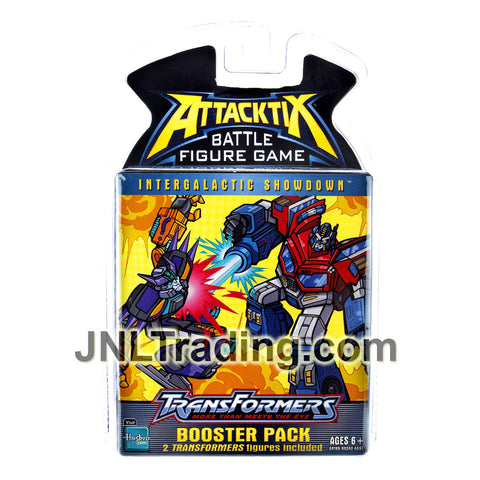 Year 2006 Attacktix Battle Figure Game Transformers Series Booster Pack with 2 Random Transformers Figures