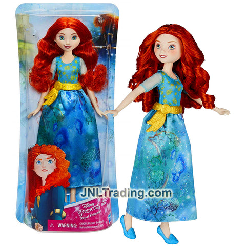 Year 2017 Disney Princess Royal Shimmer Series 12 Inch Doll - MERIDA B6447 from Brave with Belt