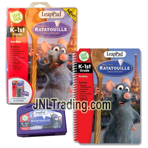 Year 2007 LeapPad Learning System K-1st Grade Interactive Book and Cartridge - Disney Pixar RATATOUILLE