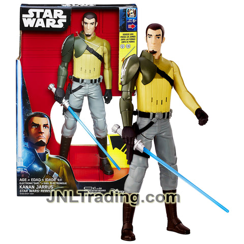 Year 2016 Star Wars Rebels Series 12 Inch Tall Electronic Figure - Electronic Duel KANAN JARRUS with Light and Sound Lightsaber