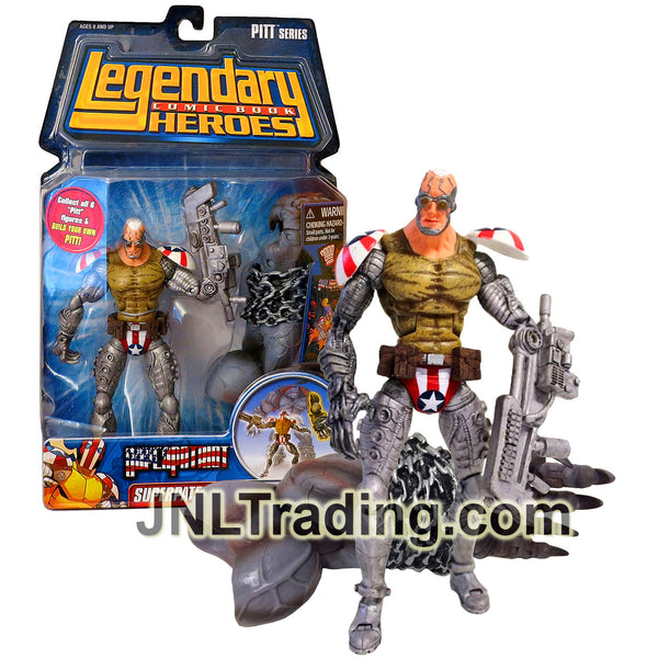 Year 2007 Comic Book Legendary Heroes Pitt Series 7 Inch Figure