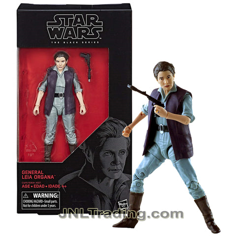 Year 2017 Star Wars The Black Series 5.5 Inch Figure #52 - General LEIA ORGANA with Blaster