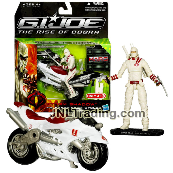 gi joe storm shadow motorcycle helmets Year 2009 GI JOE Movie The Rise of Cobra Series 4 Inch Figure with Veh – JNL Trading
