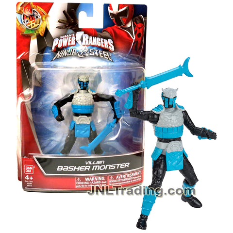 Year 2016 Saban's Power Rangers Ninja Steel Series 5 Inch Tall Action Figure - Villain BASHER MONSTER with Sword