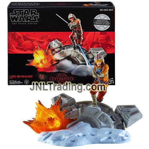 Year 2017 Star Wars The Black Series 6 Inch Figure Centerpiece Set #02 - LUKE SKYWALKER with Premium Light-Up Base