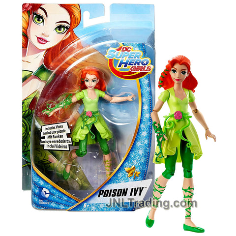 DC Comics Year 2015 Super Hero Girls Series 6 Inch Tall Figure - POISON IVY DMM38 with Vines Hand Attachment