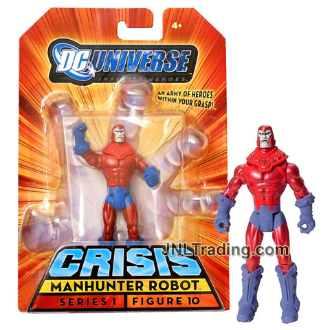 Year 2008 DC Universe Series 1 Infinite Heroes Crisis 4 Inch Tall Action Figure #10 - Villain MANHUNTER ROBOT