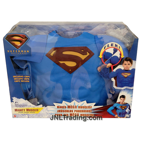 Year 2006 DC Movie Series Superman Return Foam MIGHTY MUSCLES Outfit with Cape Included