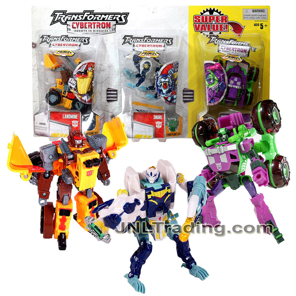 Year 2006 Transformers Cybertron Series 3 Pack Deluxe Class 6 Inch