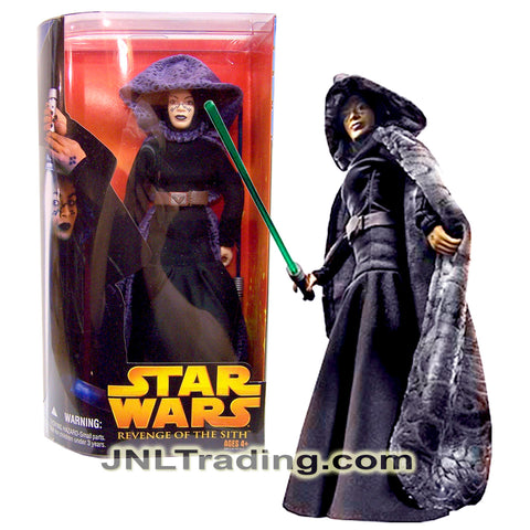 Star Wars Year 2005 Revenge of the Sith Series 12 Inch Tall Figure - Jedi Knight BARRISS OFFEE in Jedi Cloak with Lightsaber