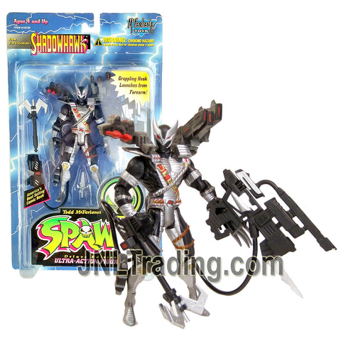 Year 1996 McFarlane Toys Spawn Series Deluxe Edition 6 Inch Ultra Action Figure - SHADOWHAWK with Blaster and Grappling Hook