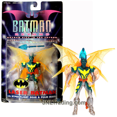 Year 1999 DC Comics Batman Beyond Gotham City in the Future Series 5 Inch Figure - LASER BATMAN with Hyper Flight Gear and Pulse Missile