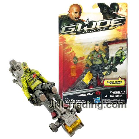 Year 2012 GI JOE Movie Series Retaliation 4 Inch Figure - FIREFLY with Alternative Head, Blast Board, Explosive Canister and Pistol