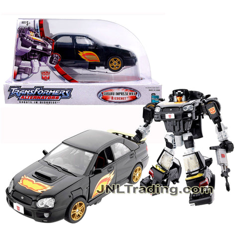 Year 2005 Transformers ALTERNATORS Series 7 Inch Tall Figure - RICOCHET with Intercooler that Change to Blaster Gun (Subaru Impreza WRX)