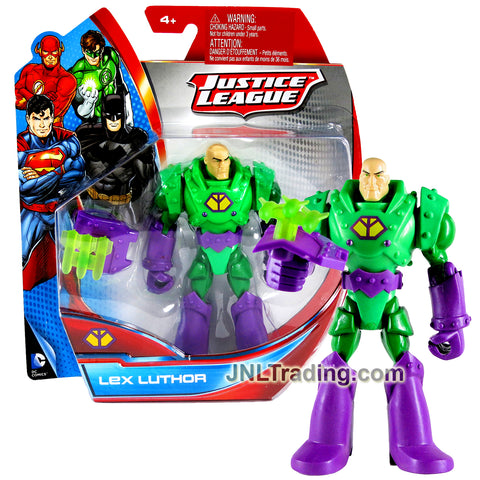 Year 2013 DC Comics Justice League Series Exclusive 5 Inch Tall Action Figure - LEX LUTHOR (Y9132) with Rocket Missiles