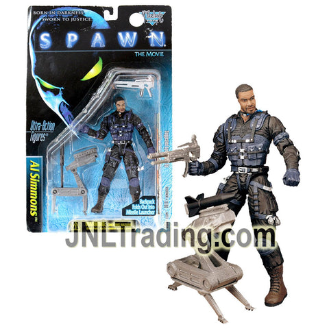 Year 1996 McFarlane's Toy Spawn Movie Series Ultra Class 6 Inch Figure - AL SIMMONS with Sub-Machine Gun and Missile Launcher Backpack