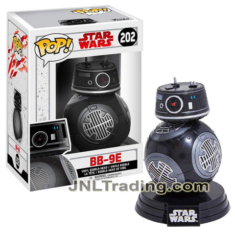 Funko Pop! Star Wars The Last Jedi Series 4 Inch Tall Vinyl Bobble Head Figure #202 : BB-9E with Display Base