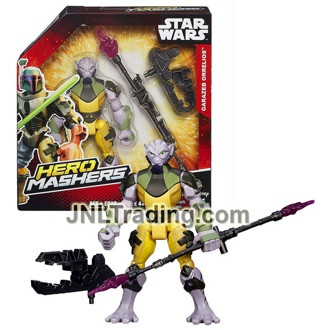 Year 2015 Star Wars Hero Mashers Series 6 Inch Figure - Lasat Honor Guard GARAZEB ORRELIOS with Staff-Rifle and Giant Clamp