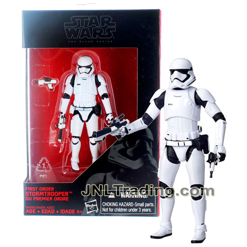 Year 2015 Star Wars The Black Series Exclusive 4 Inch Figure - First Order STORMTROOPER B4056 with 2 Blasters