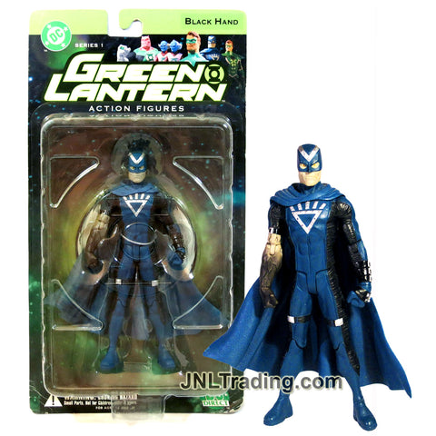 Year 2005 DC Direct DC Comics Series 1 Green Lantern 6-1/2 Inch Tall Action Figure - BLACK HAND with Display Base