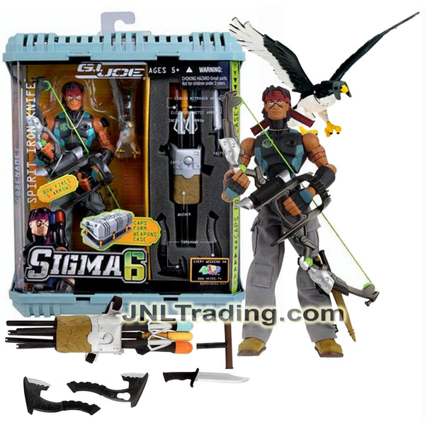 Year 2005 GI JOE Sigma 6 Series 8 Inch Tall Figure : SPIRIT IRON